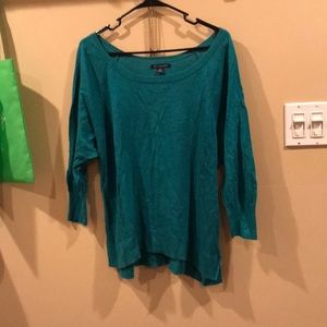 Teal sweater